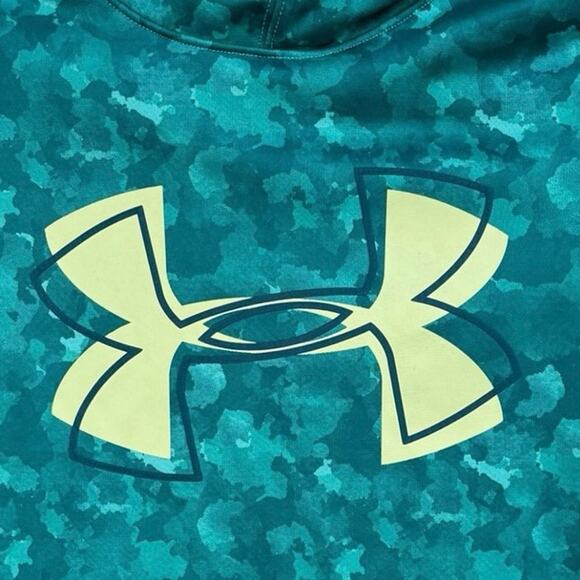 Under Armour Youth Girls Medium Hoodie Loose Fit Long Sleeves Pocket ColdGear - Picture 2 of 6